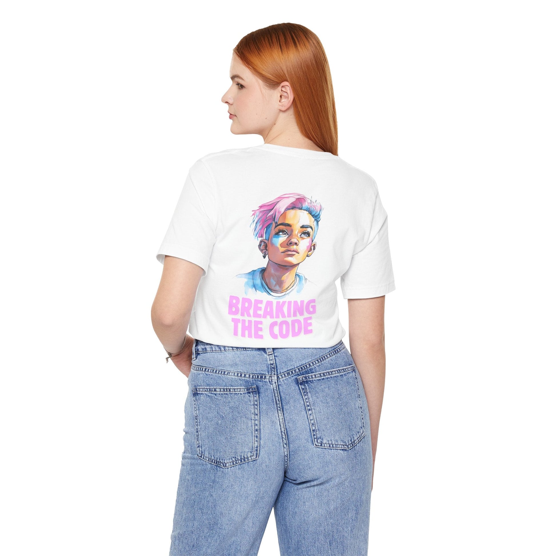 Breaking the Code - Trans Colors – Pride Tee - T-Shirt - The Lucky Wombat