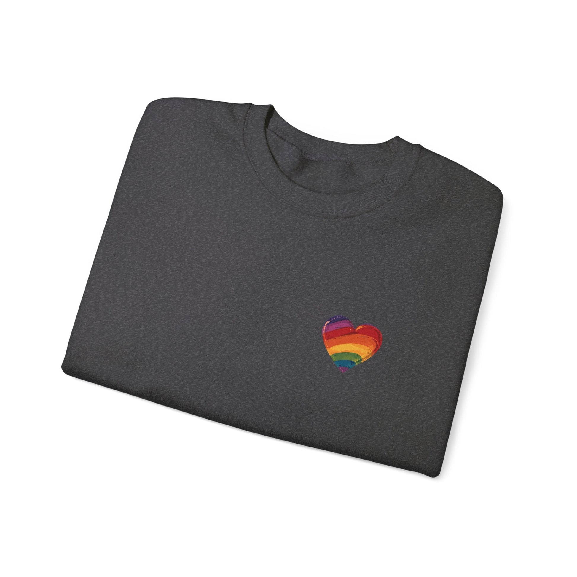 Cartoon Rainbow Heart - Unisex Sweatshirt - Sweatshirt - The Lucky Wombat