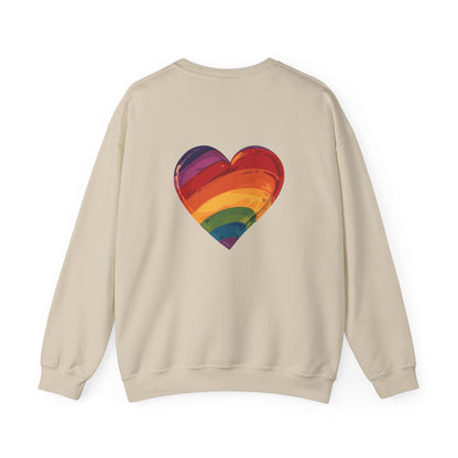 Cartoon Rainbow Heart - Unisex Sweatshirt - Sweatshirt - The Lucky Wombat