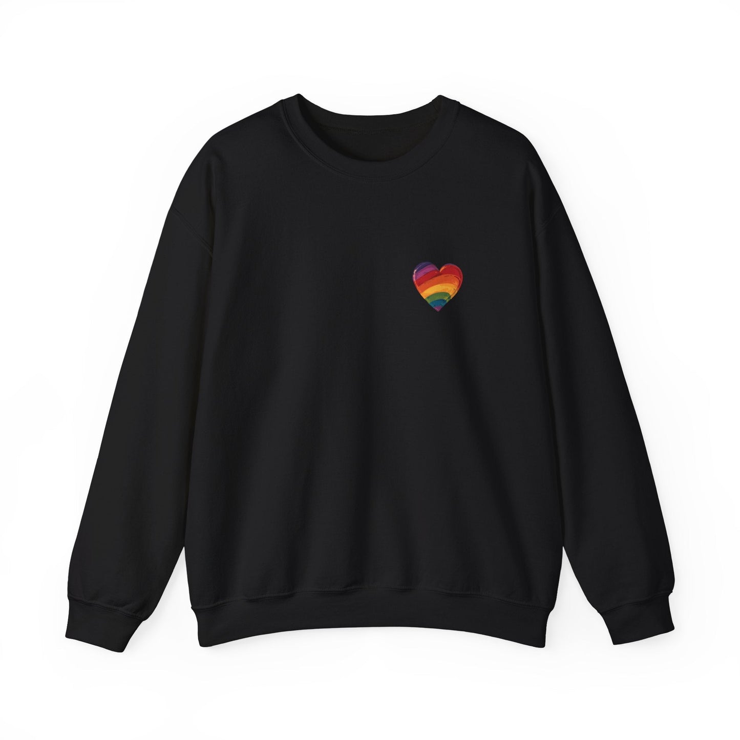 Cartoon Rainbow Heart - Unisex Sweatshirt - Sweatshirt - The Lucky Wombat