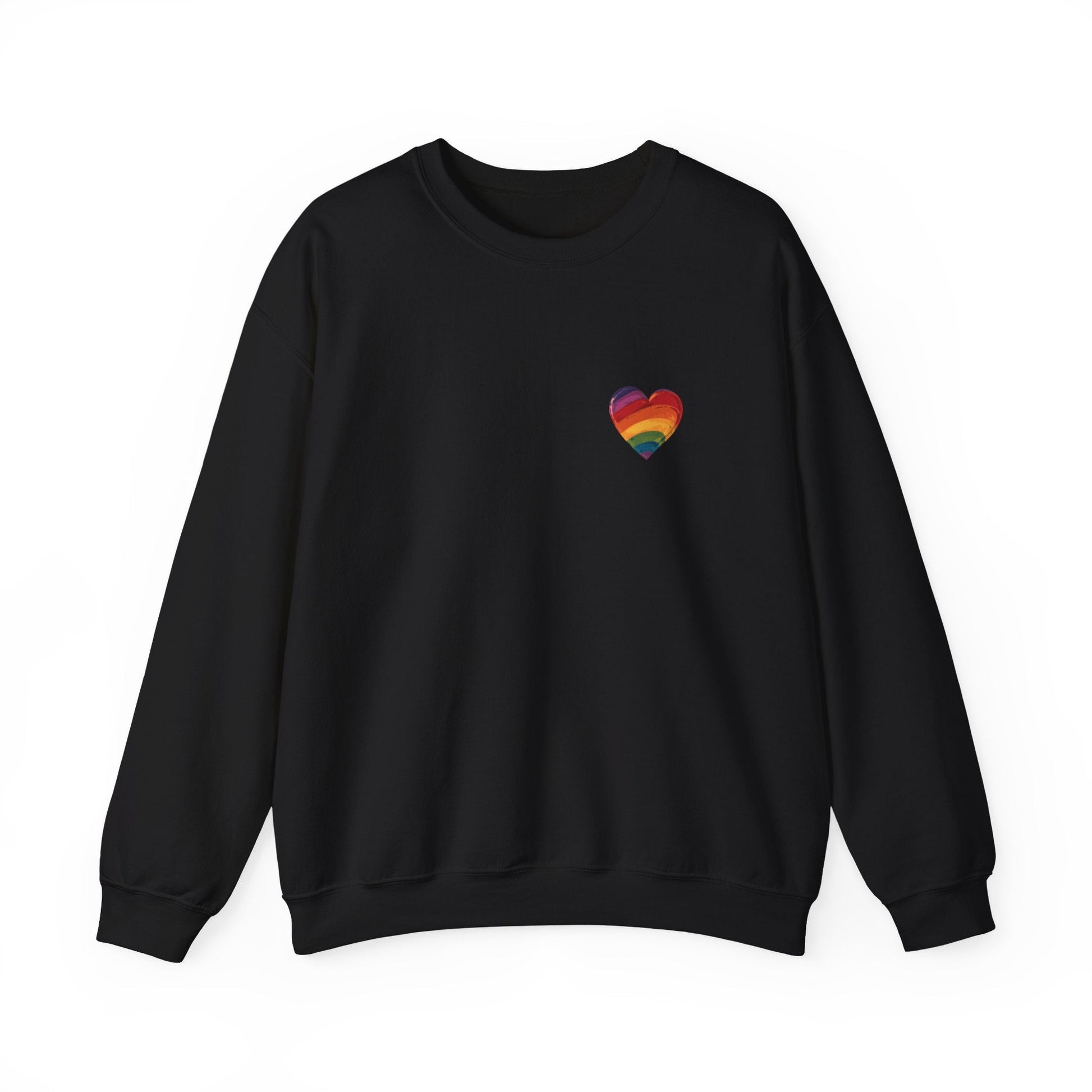 Cartoon Rainbow Heart - Unisex Sweatshirt - Sweatshirt - The Lucky Wombat