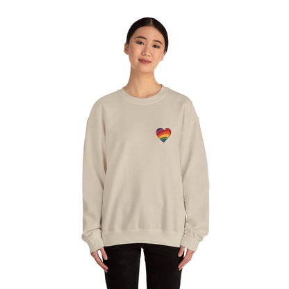 Cartoon Rainbow Heart - Unisex Sweatshirt - Sweatshirt - The Lucky Wombat