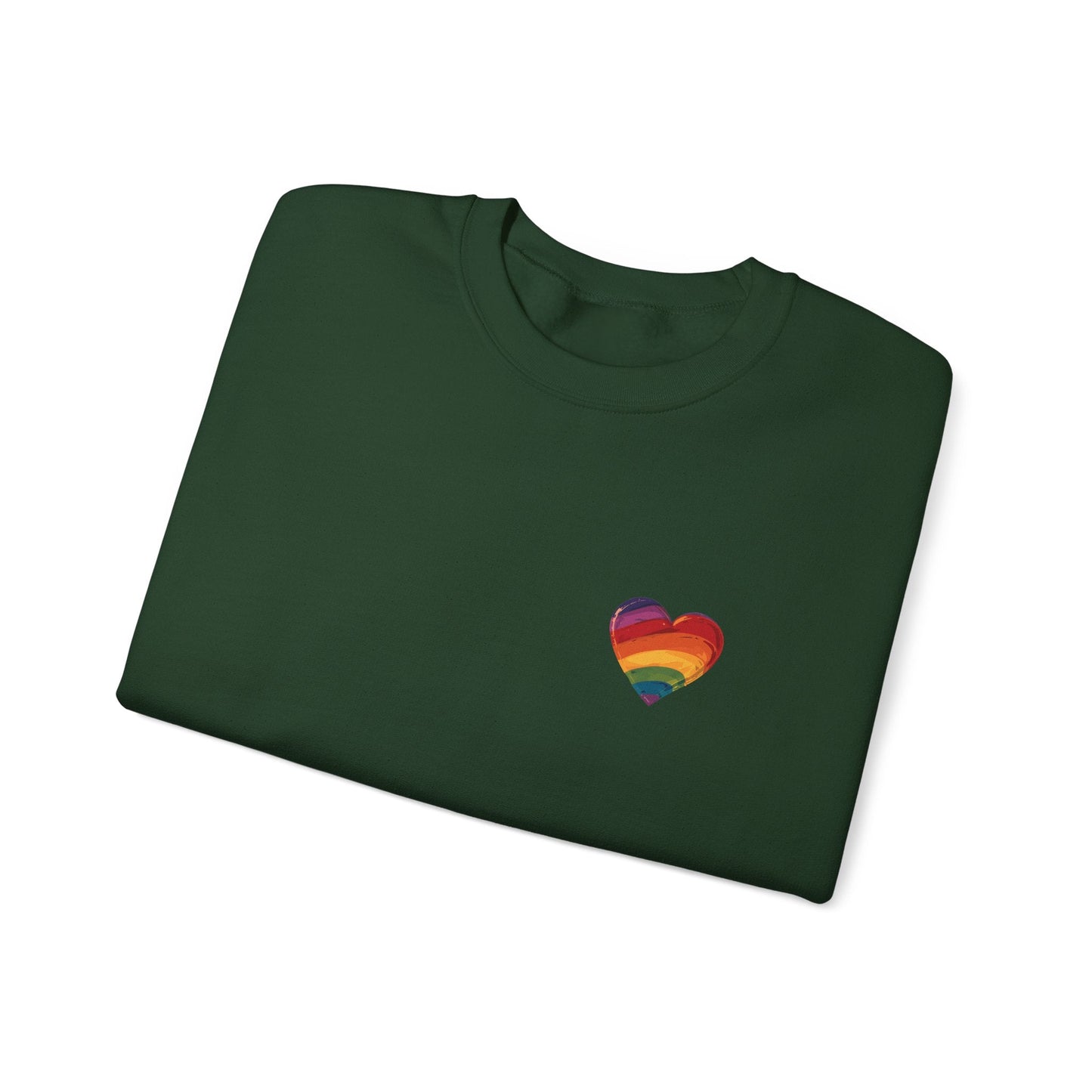 Cartoon Rainbow Heart - Unisex Sweatshirt - Sweatshirt - The Lucky Wombat