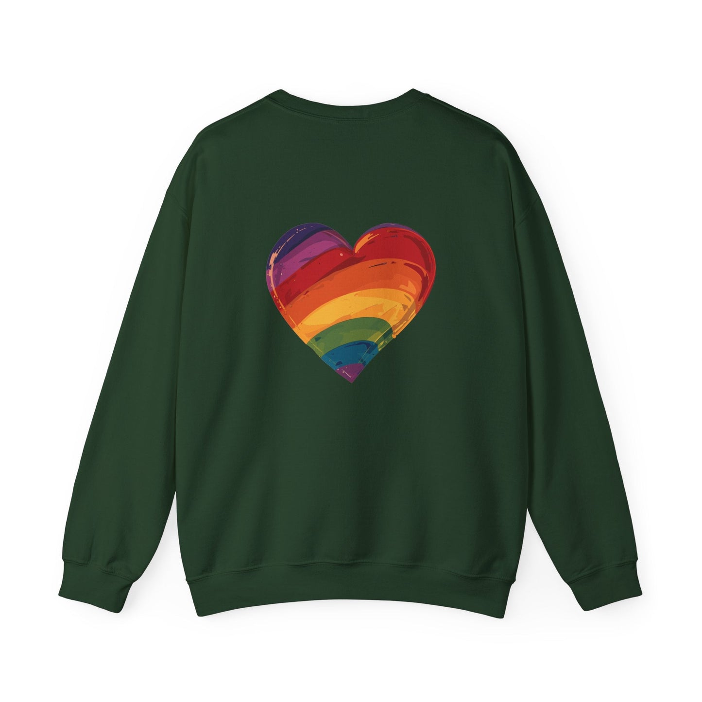 Cartoon Rainbow Heart - Unisex Sweatshirt - Sweatshirt - The Lucky Wombat