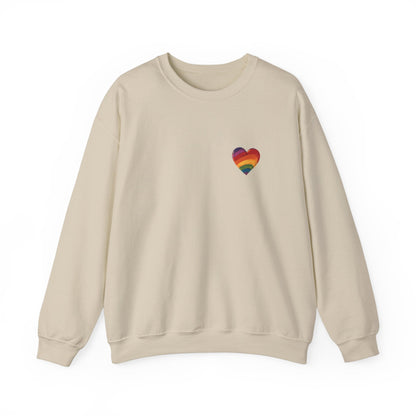 Cartoon Rainbow Heart - Unisex Sweatshirt - Sweatshirt - The Lucky Wombat