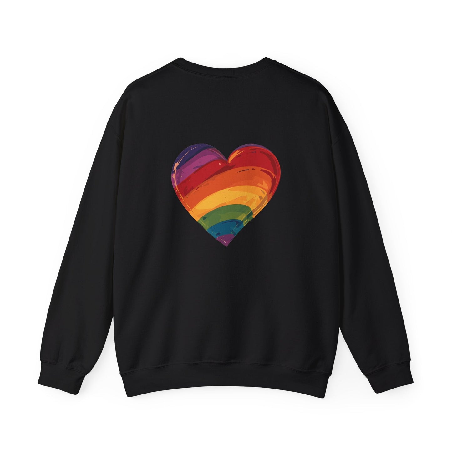 Cartoon Rainbow Heart - Unisex Sweatshirt - Sweatshirt - The Lucky Wombat