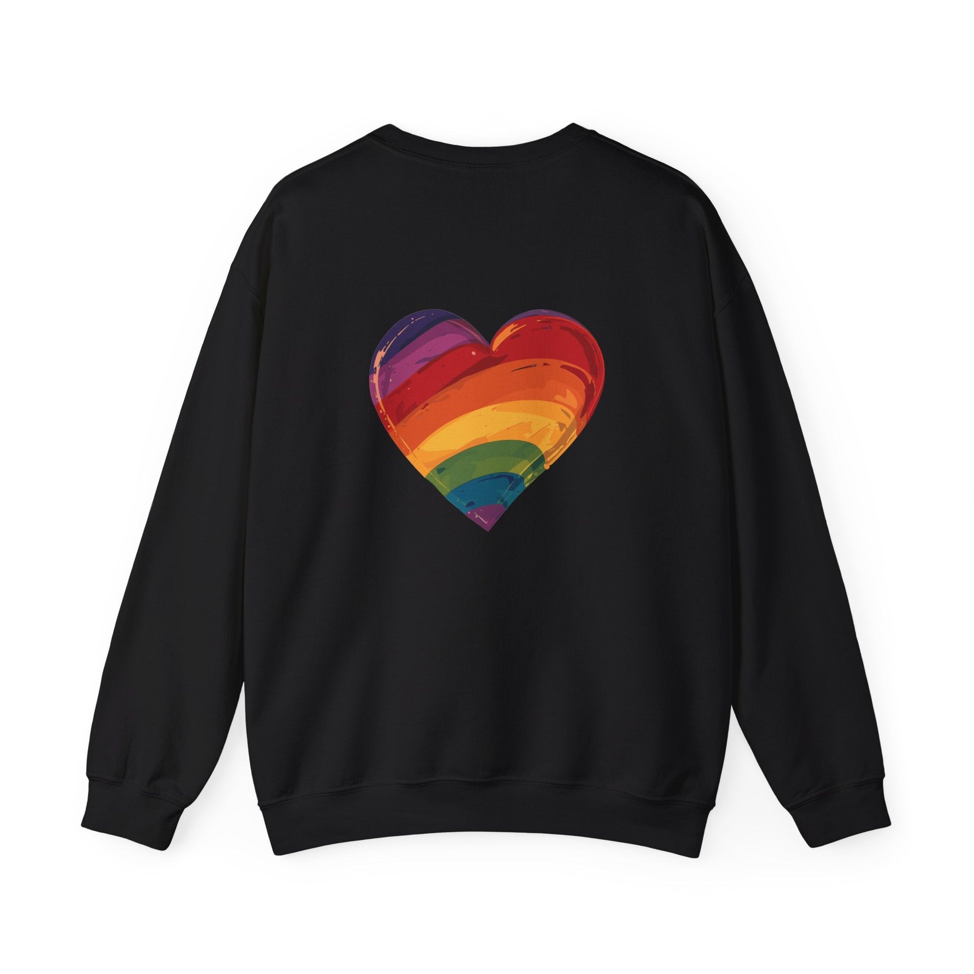 Cartoon Rainbow Heart - Unisex Sweatshirt - Sweatshirt - The Lucky Wombat