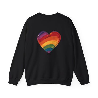 Cartoon Rainbow Heart - Unisex Sweatshirt - Sweatshirt - The Lucky Wombat