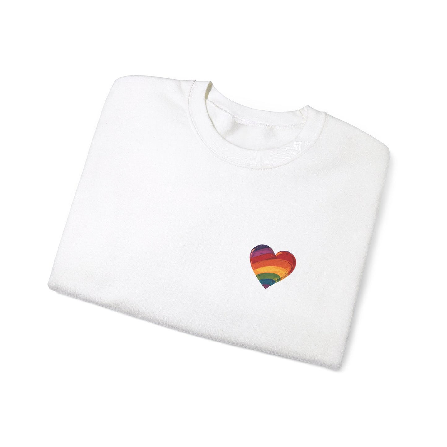 Cartoon Rainbow Heart - Unisex Sweatshirt - Sweatshirt - The Lucky Wombat
