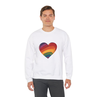 Cartoon Rainbow Heart - Unisex Sweatshirt - Sweatshirt - The Lucky Wombat