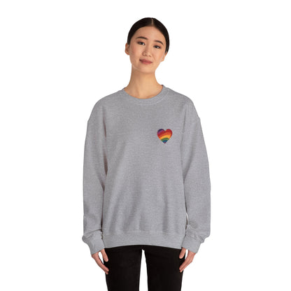 Cartoon Rainbow Heart - Unisex Sweatshirt - Sweatshirt - The Lucky Wombat