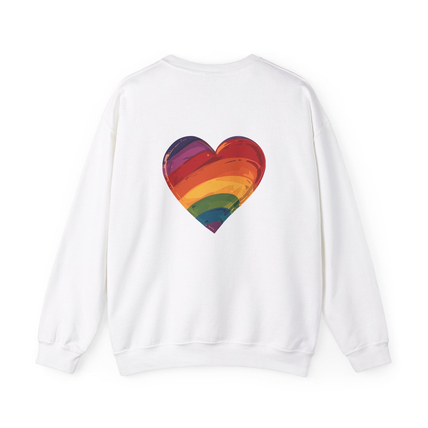 Cartoon Rainbow Heart - Unisex Sweatshirt - Sweatshirt - The Lucky Wombat