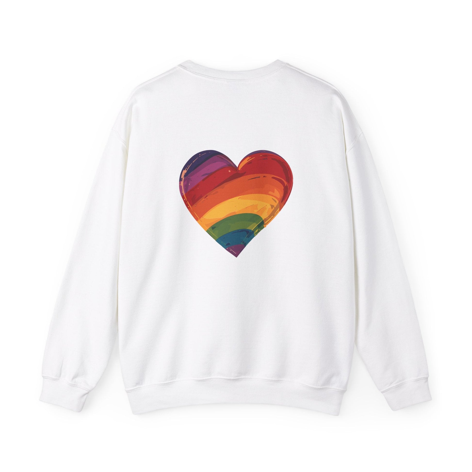 Cartoon Rainbow Heart - Unisex Sweatshirt - Sweatshirt - The Lucky Wombat