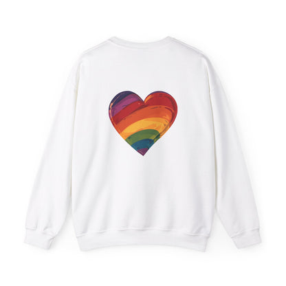 Cartoon Rainbow Heart - Unisex Sweatshirt - Sweatshirt - The Lucky Wombat
