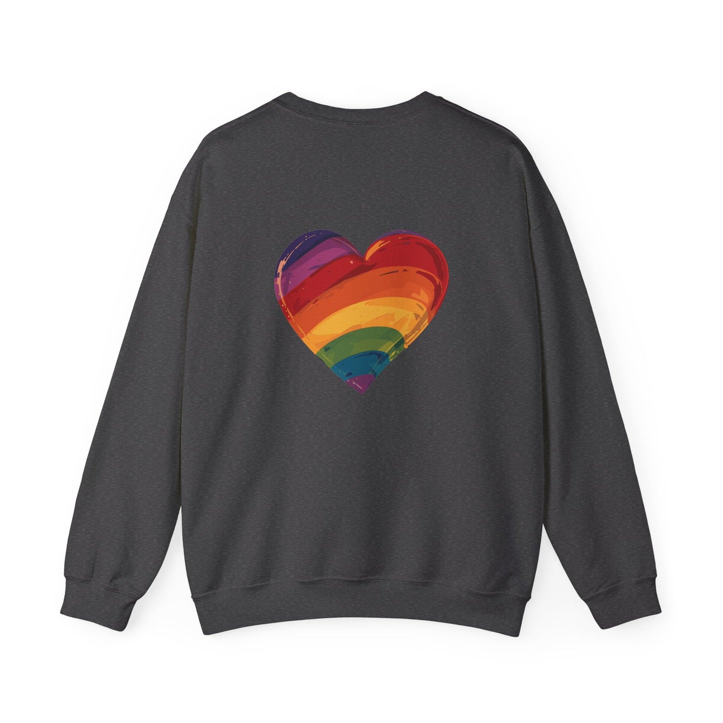 Cartoon Rainbow Heart - Unisex Sweatshirt - Sweatshirt - The Lucky Wombat