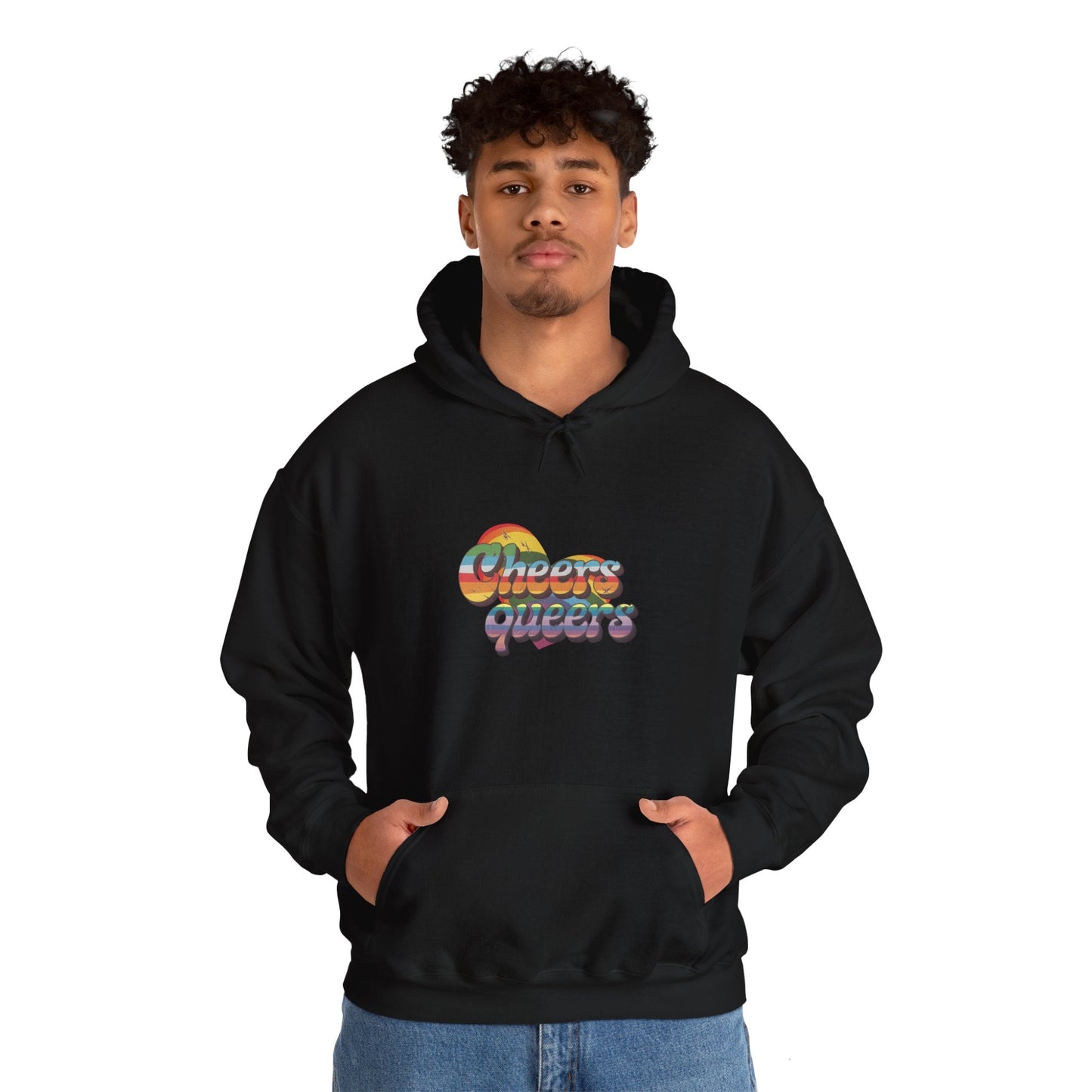 Cheers Queers Hoodie - A Bold Celebration of Pride - Hoodie - The Lucky Wombat