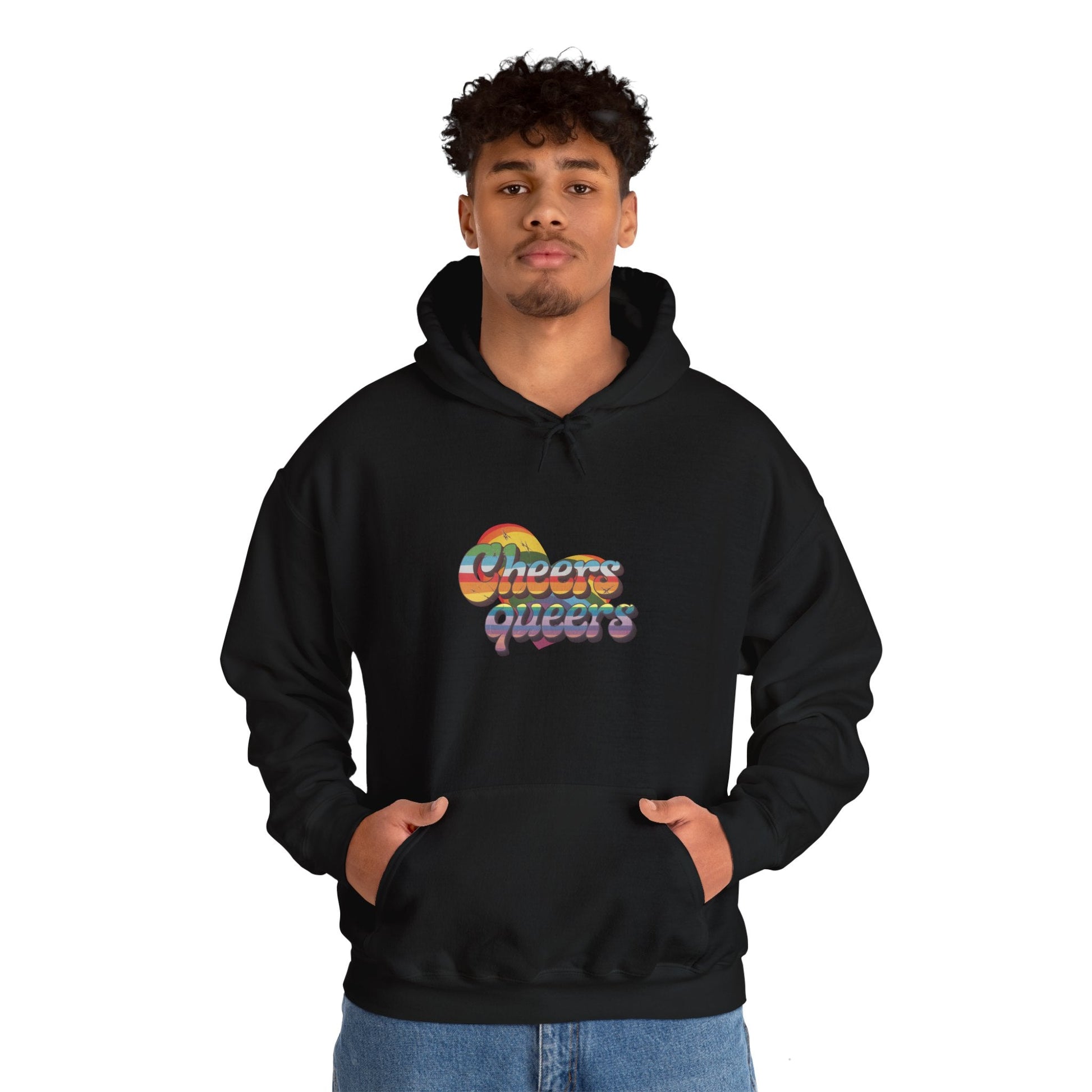 Cheers Queers Hoodie - A Bold Celebration of Pride - Hoodie - The Lucky Wombat