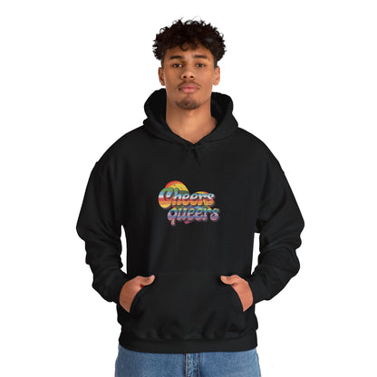 Cheers Queers Hoodie - A Bold Celebration of Pride - Hoodie - The Lucky Wombat