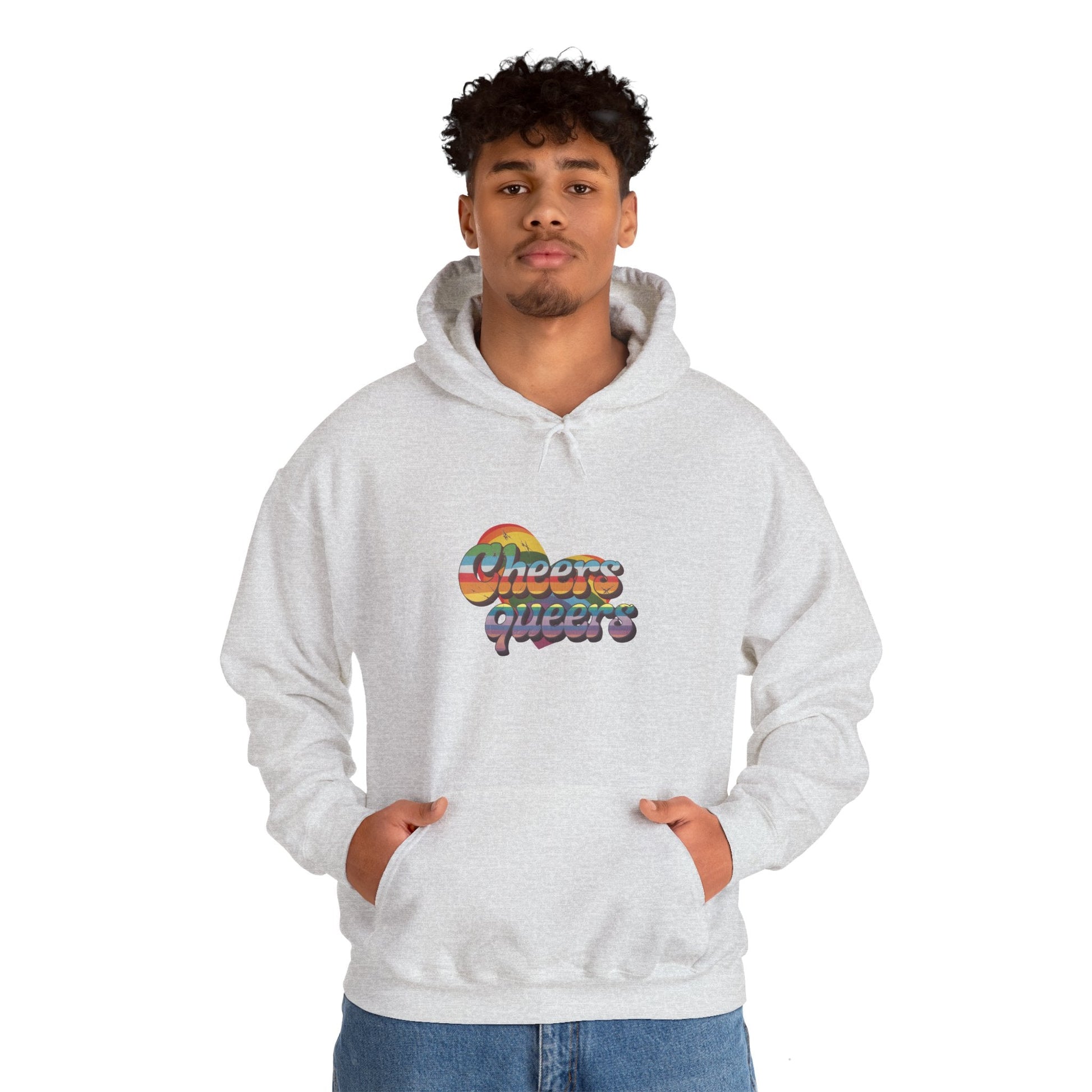 Cheers Queers Hoodie - A Bold Celebration of Pride - Hoodie - The Lucky Wombat