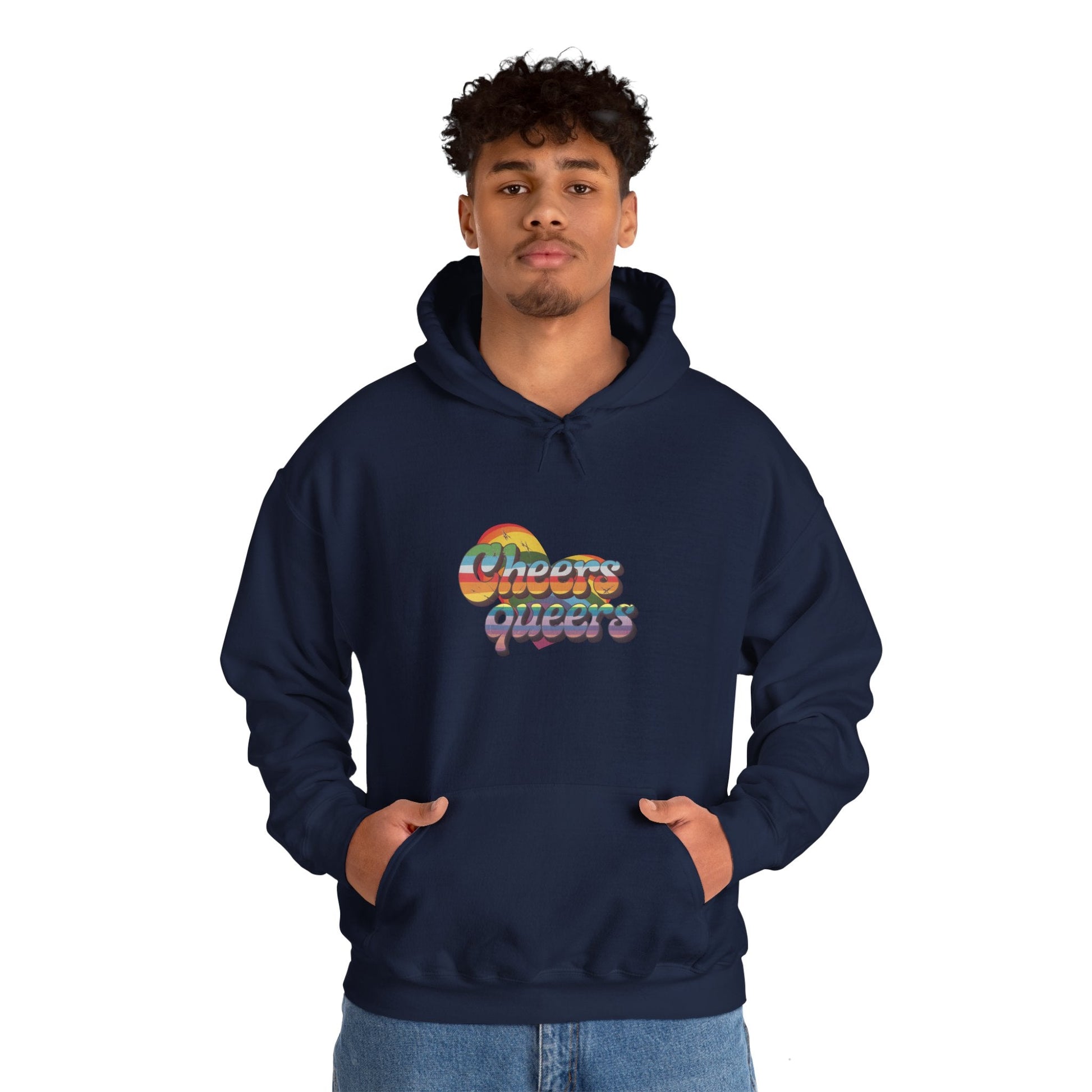 Cheers Queers Hoodie - A Bold Celebration of Pride - Hoodie - The Lucky Wombat