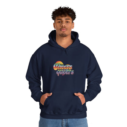 Cheers Queers Hoodie - A Bold Celebration of Pride - Hoodie - The Lucky Wombat