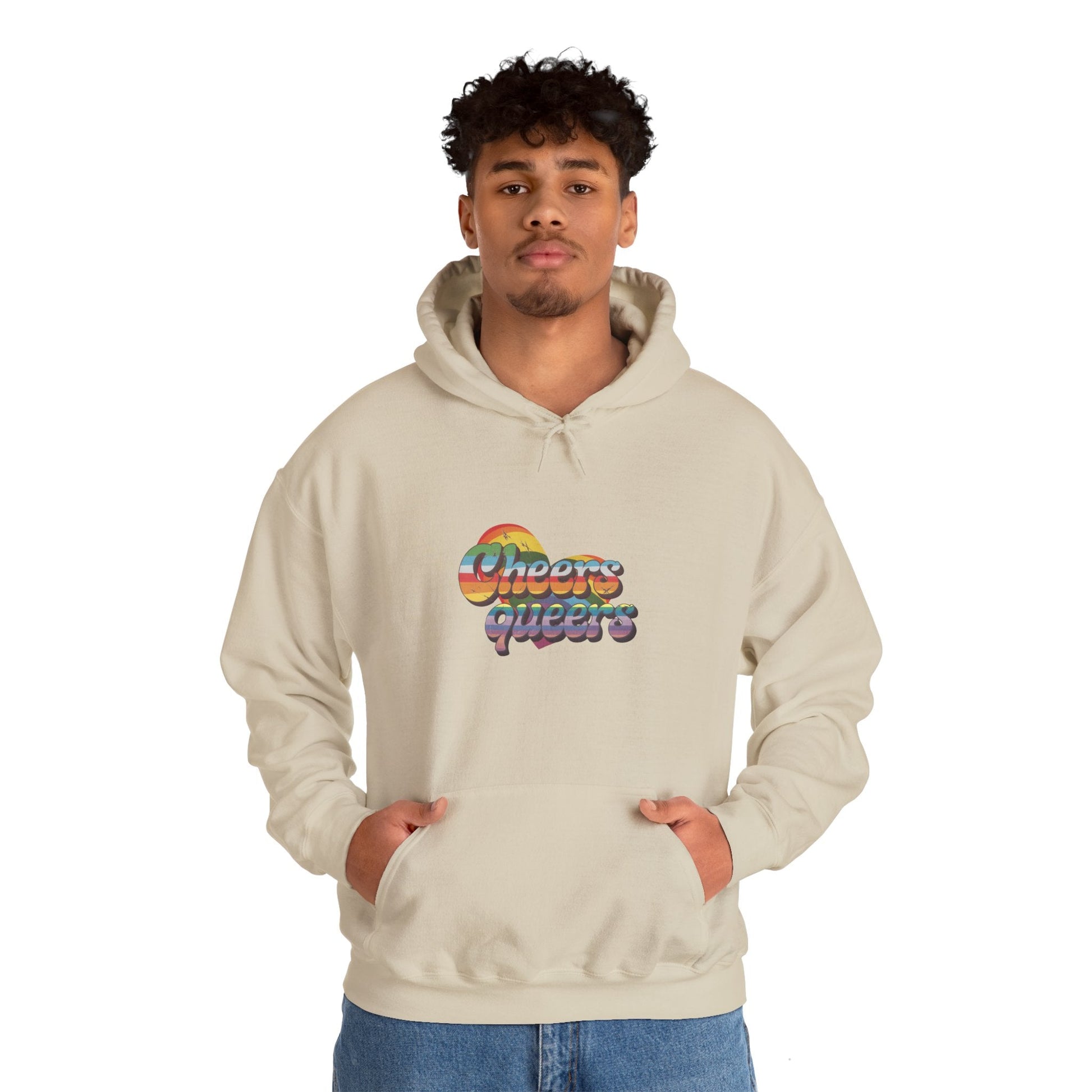 Cheers Queers Hoodie - A Bold Celebration of Pride - Hoodie - The Lucky Wombat