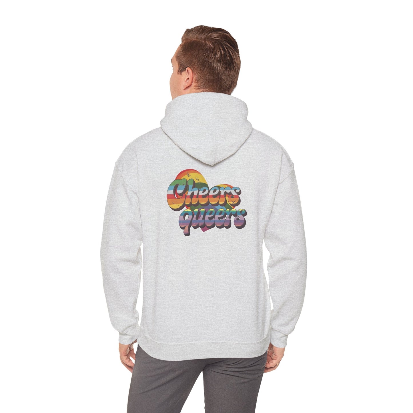 Cheers Queers Hoodie - A Bold Celebration of Pride - Hoodie - The Lucky Wombat