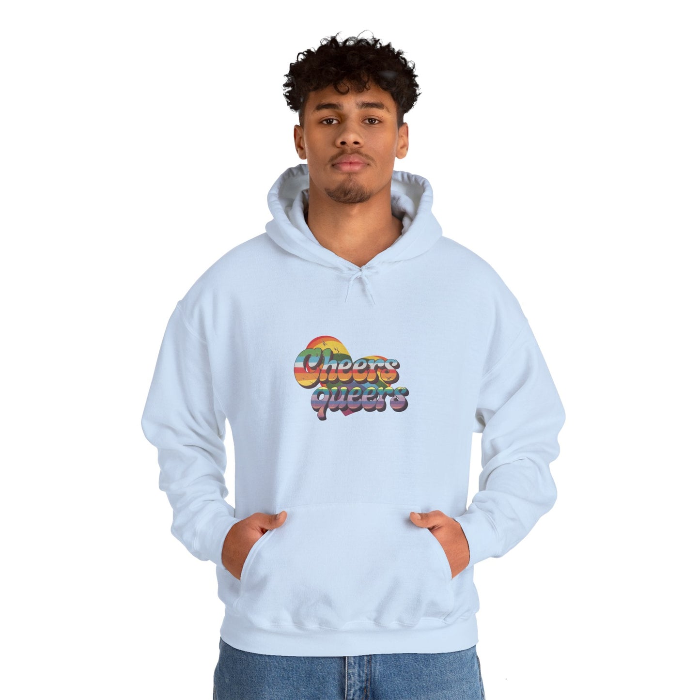 Cheers Queers Hoodie - A Bold Celebration of Pride - Hoodie - The Lucky Wombat