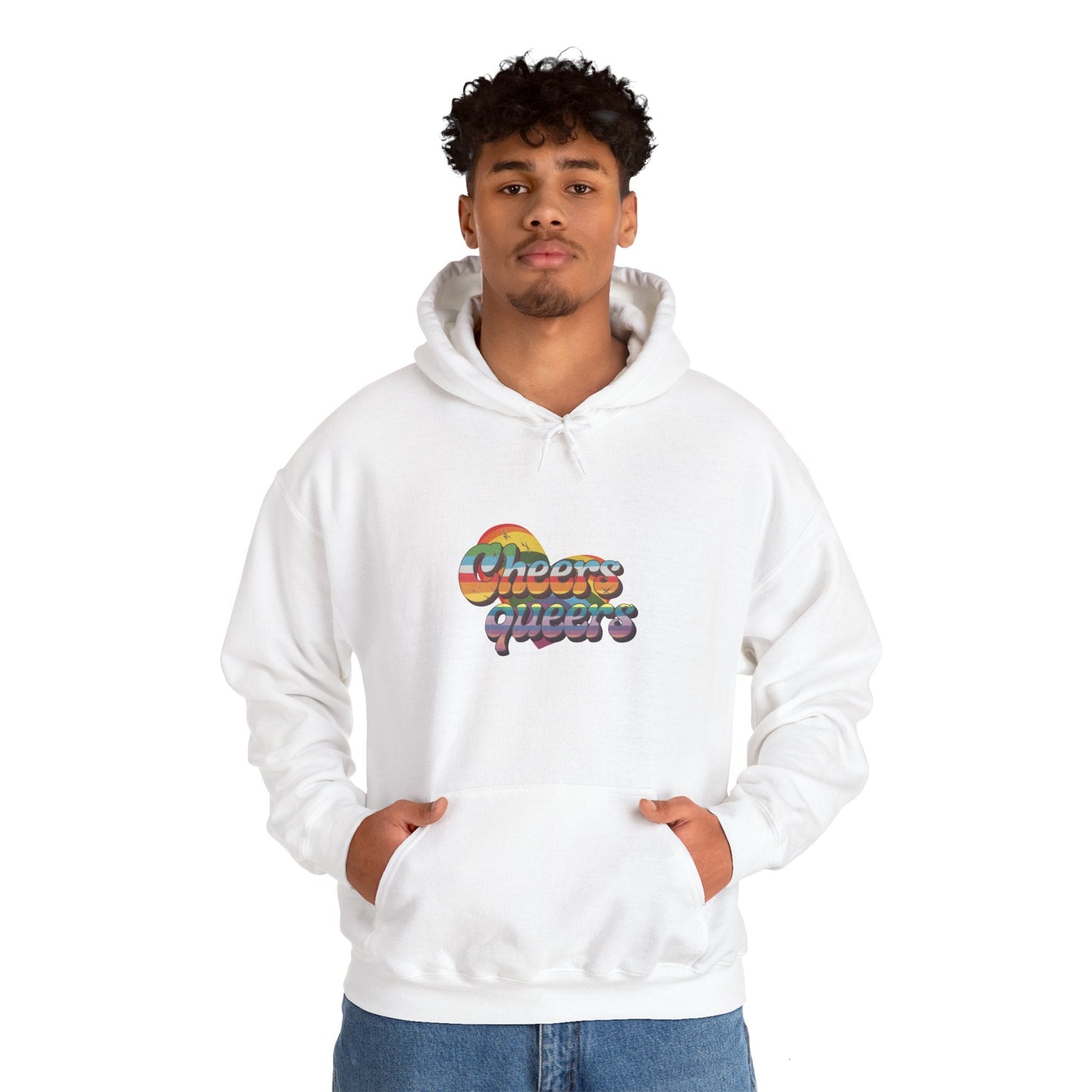 Cheers Queers Hoodie - A Bold Celebration of Pride - Hoodie - The Lucky Wombat