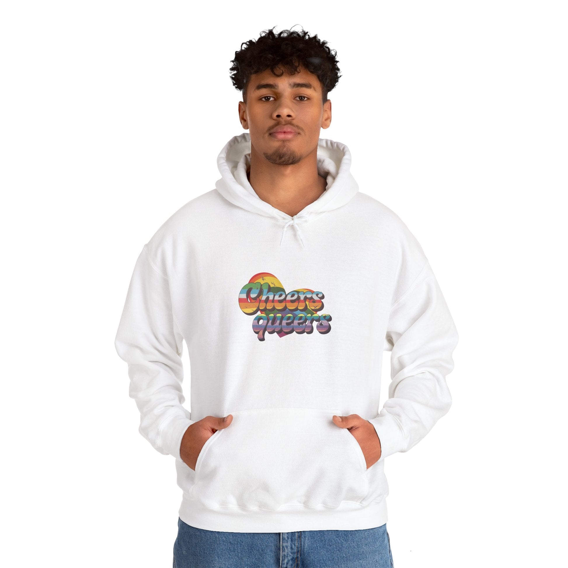 Cheers Queers Hoodie - A Bold Celebration of Pride - Hoodie - The Lucky Wombat