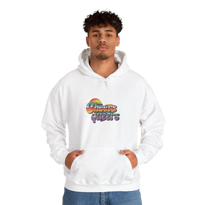 Cheers Queers Hoodie - A Bold Celebration of Pride - Hoodie - The Lucky Wombat