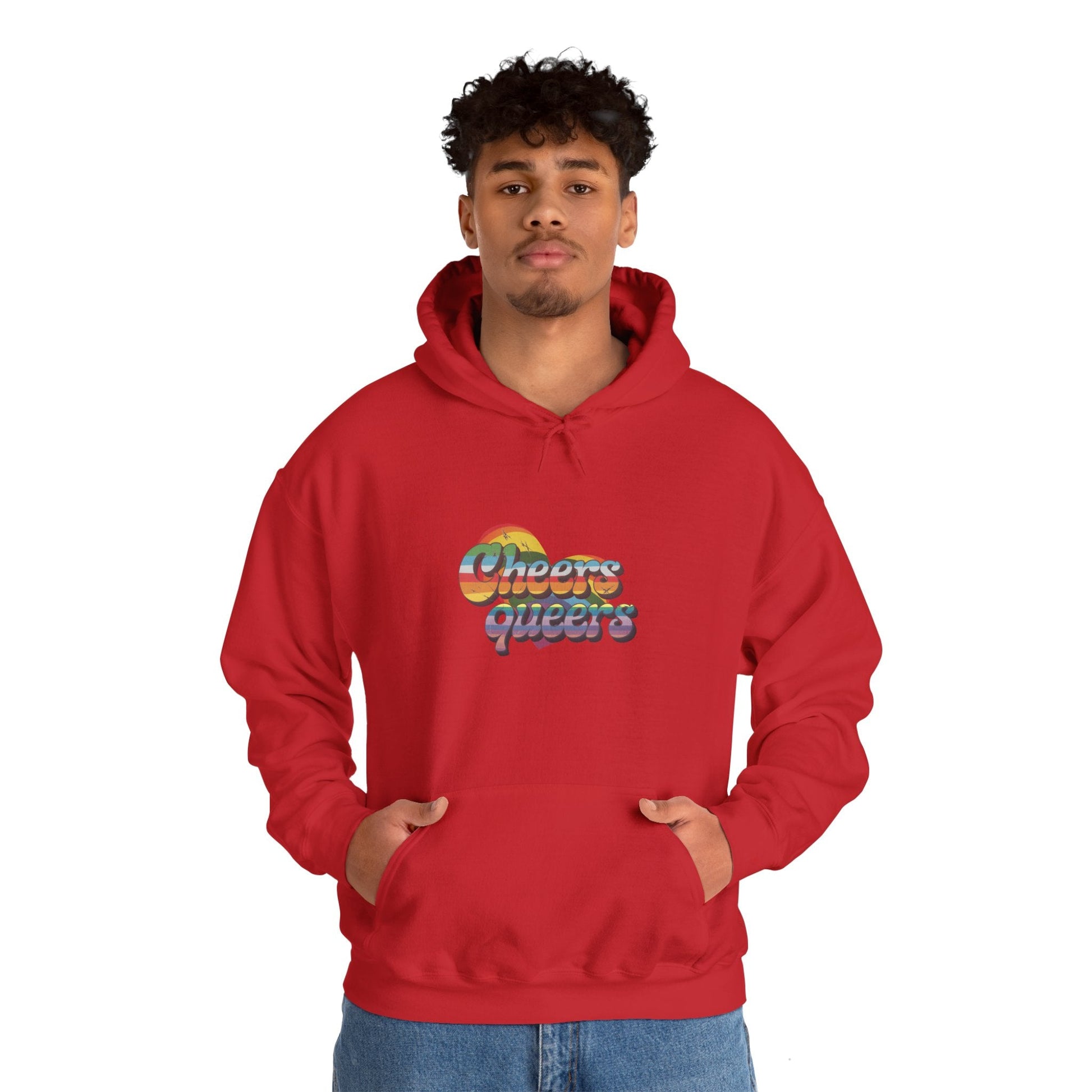 Cheers Queers Hoodie - A Bold Celebration of Pride - Hoodie - The Lucky Wombat