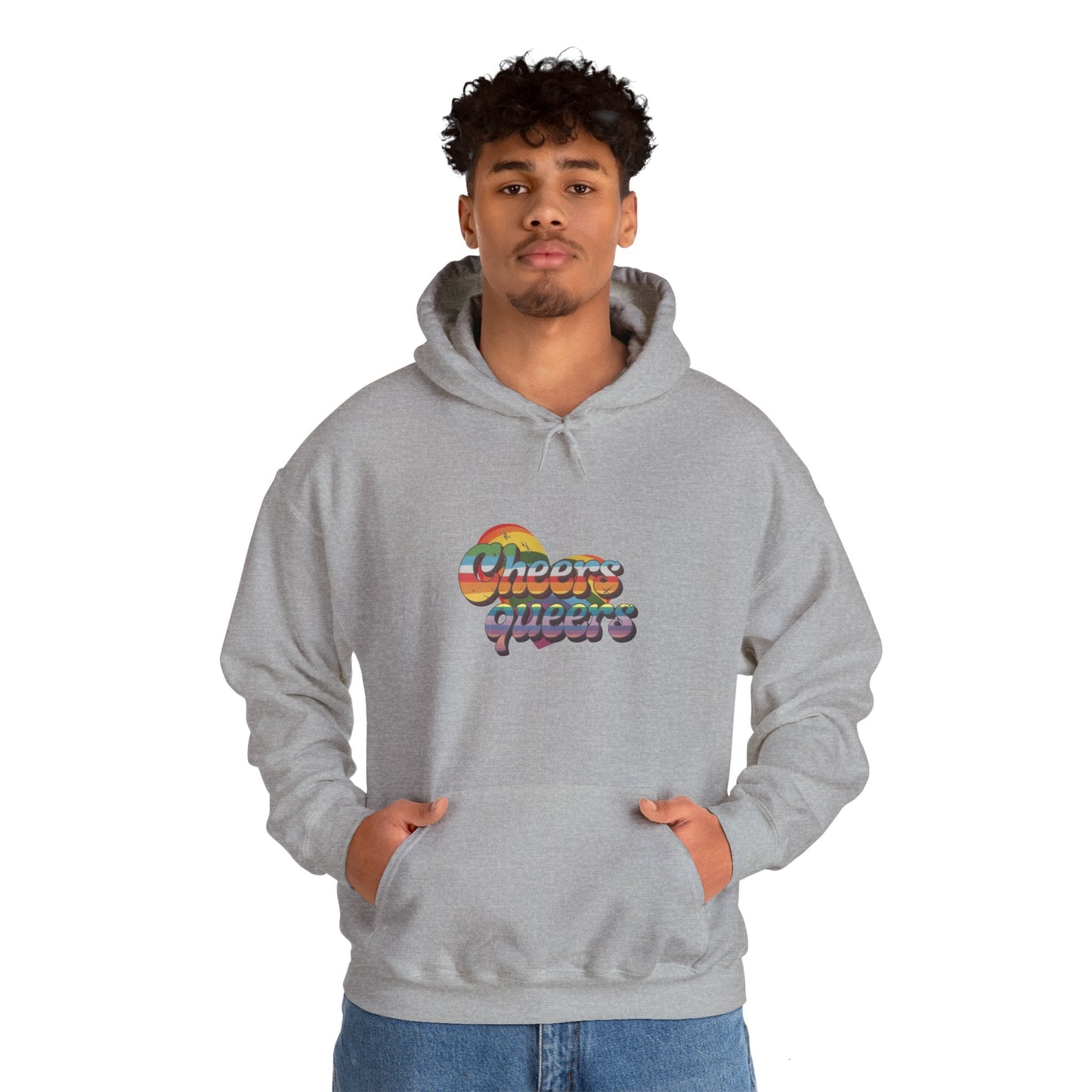 Cheers Queers Hoodie - A Bold Celebration of Pride - Hoodie - The Lucky Wombat