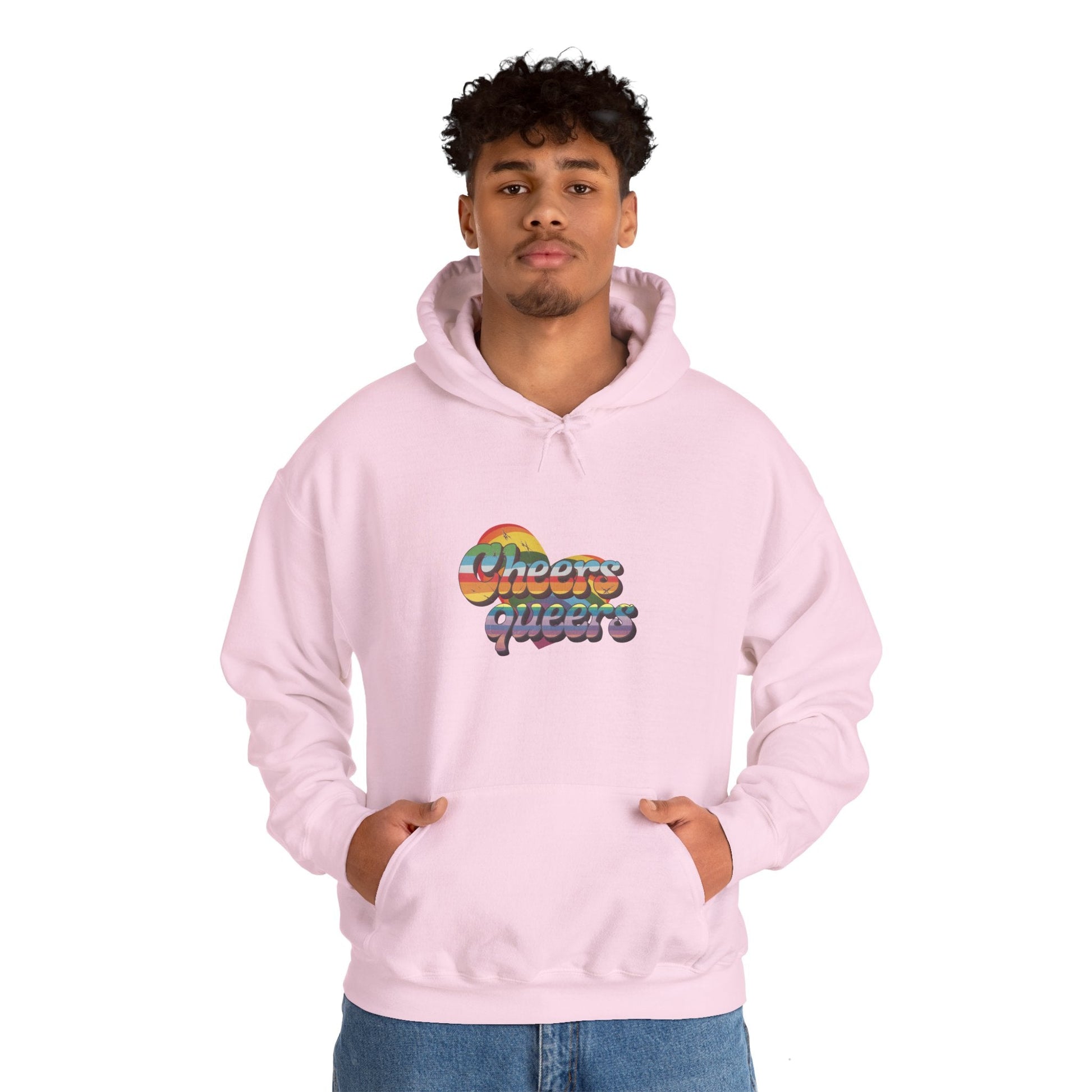 Cheers Queers Hoodie - A Bold Celebration of Pride - Hoodie - The Lucky Wombat
