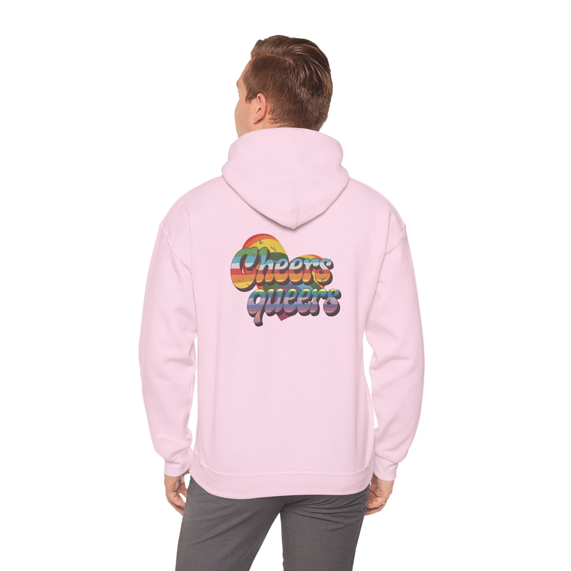 Cheers Queers Hoodie - A Bold Celebration of Pride - Hoodie - The Lucky Wombat