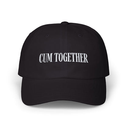 C*m Together Cap , White on Dark - Hats - The Lucky Wombat