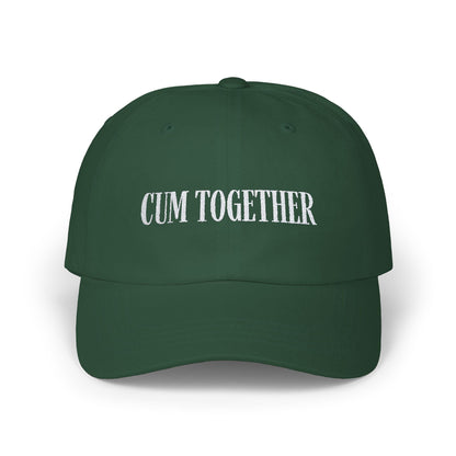 C*m Together Cap , White on Dark - Hats - The Lucky Wombat