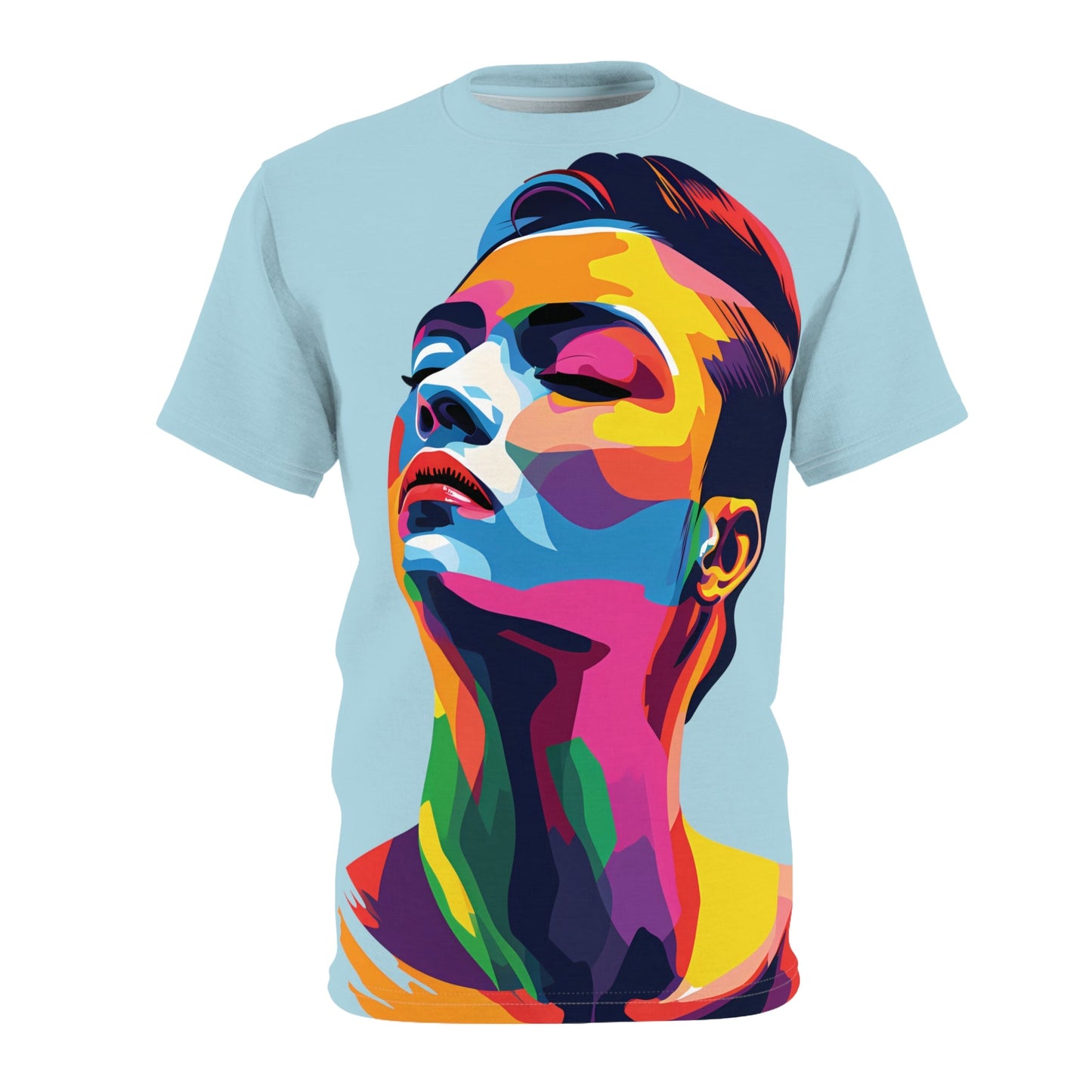 Colorful LGBTQ Girl - Unisex T-shirt - All Over Prints - The Lucky Wombat