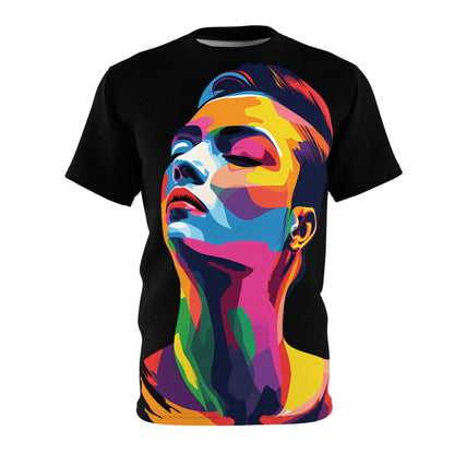 Colorful LGBTQ Girl - Unisex T-shirt - All Over Prints - The Lucky Wombat