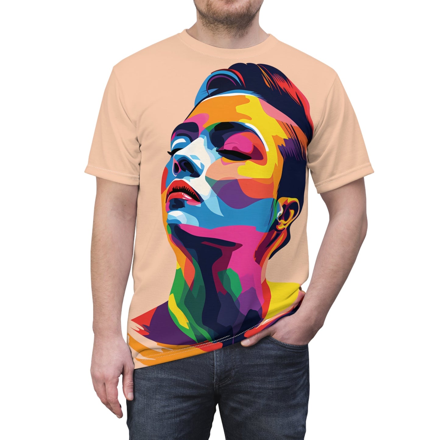 Colorful LGBTQ Girl - Unisex T-shirt - All Over Prints - The Lucky Wombat