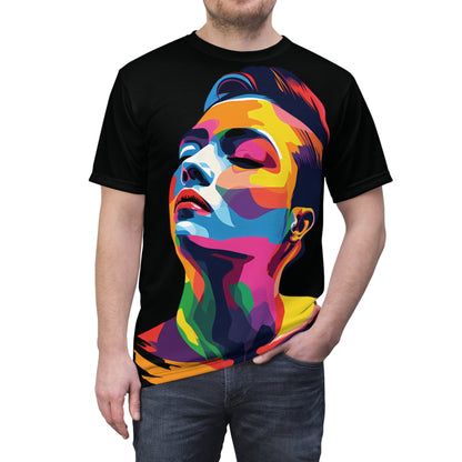 Colorful LGBTQ Girl - Unisex T-shirt - All Over Prints - The Lucky Wombat