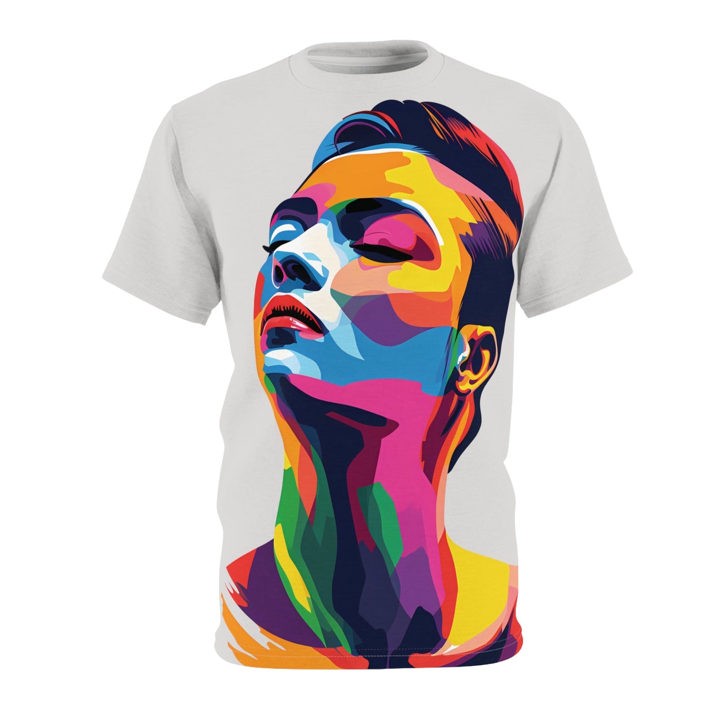 Colorful LGBTQ Girl - Unisex T-shirt - All Over Prints - The Lucky Wombat
