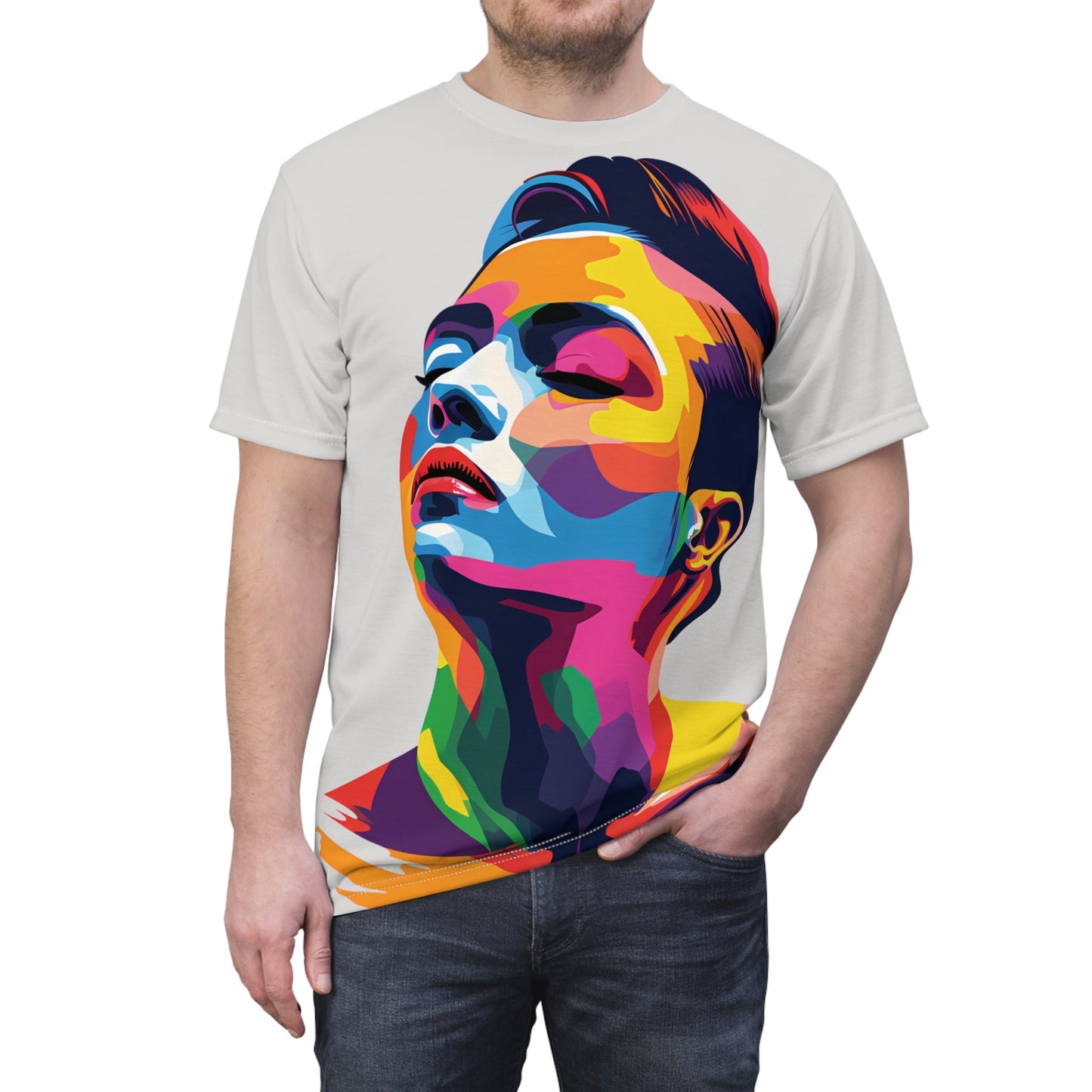 Colorful LGBTQ Girl - Unisex T-shirt - All Over Prints - The Lucky Wombat