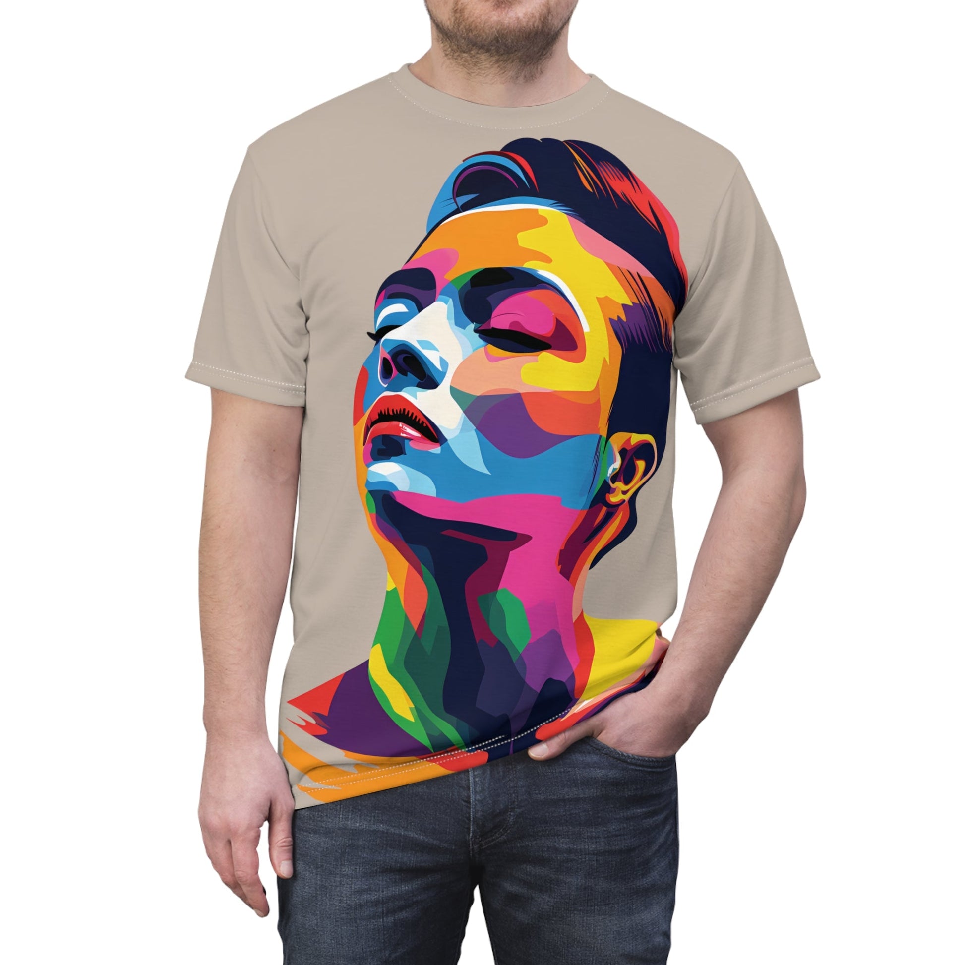 Colorful LGBTQ Girl - Unisex T-shirt - All Over Prints - The Lucky Wombat