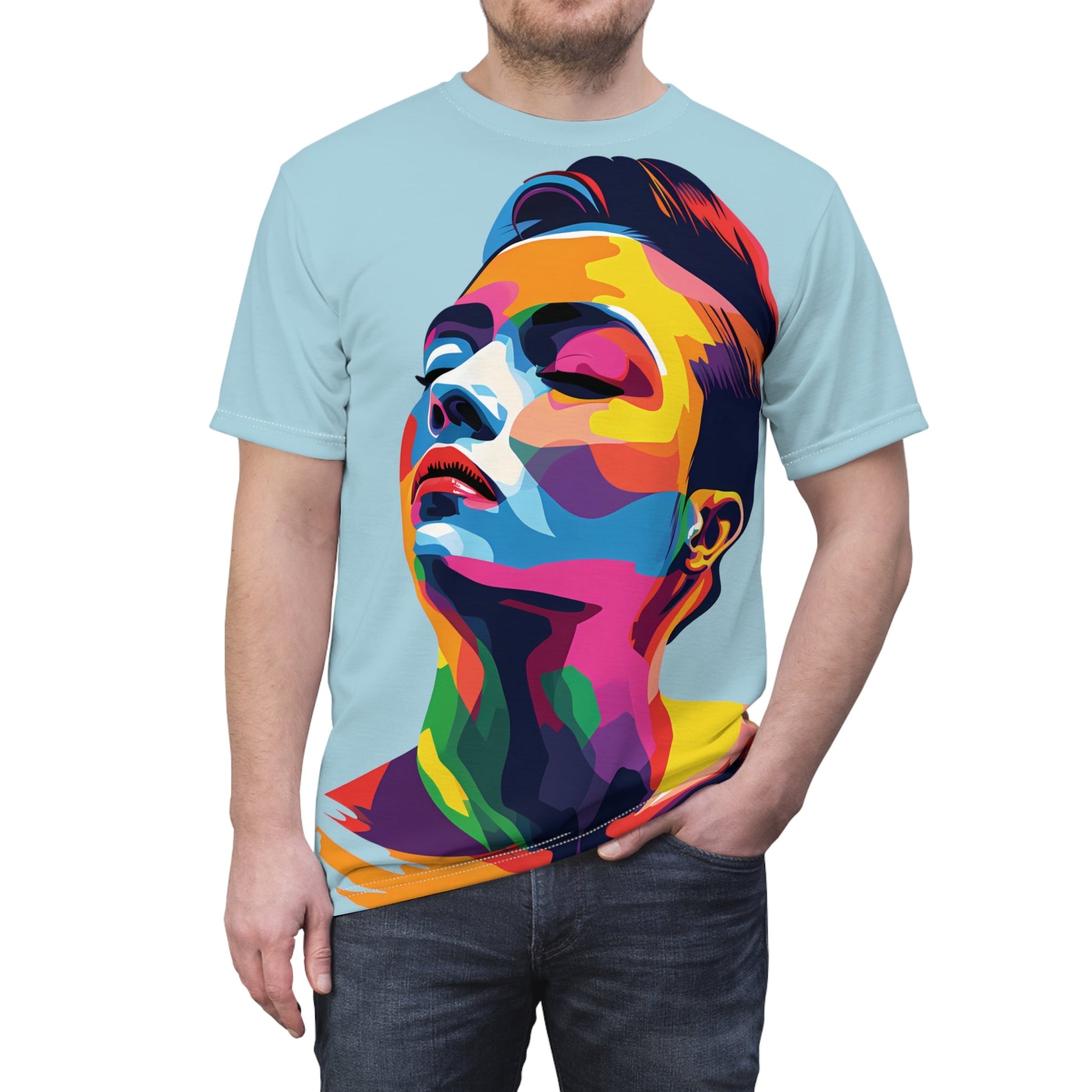 Colorful LGBTQ Girl - Unisex T-shirt - All Over Prints - The Lucky Wombat