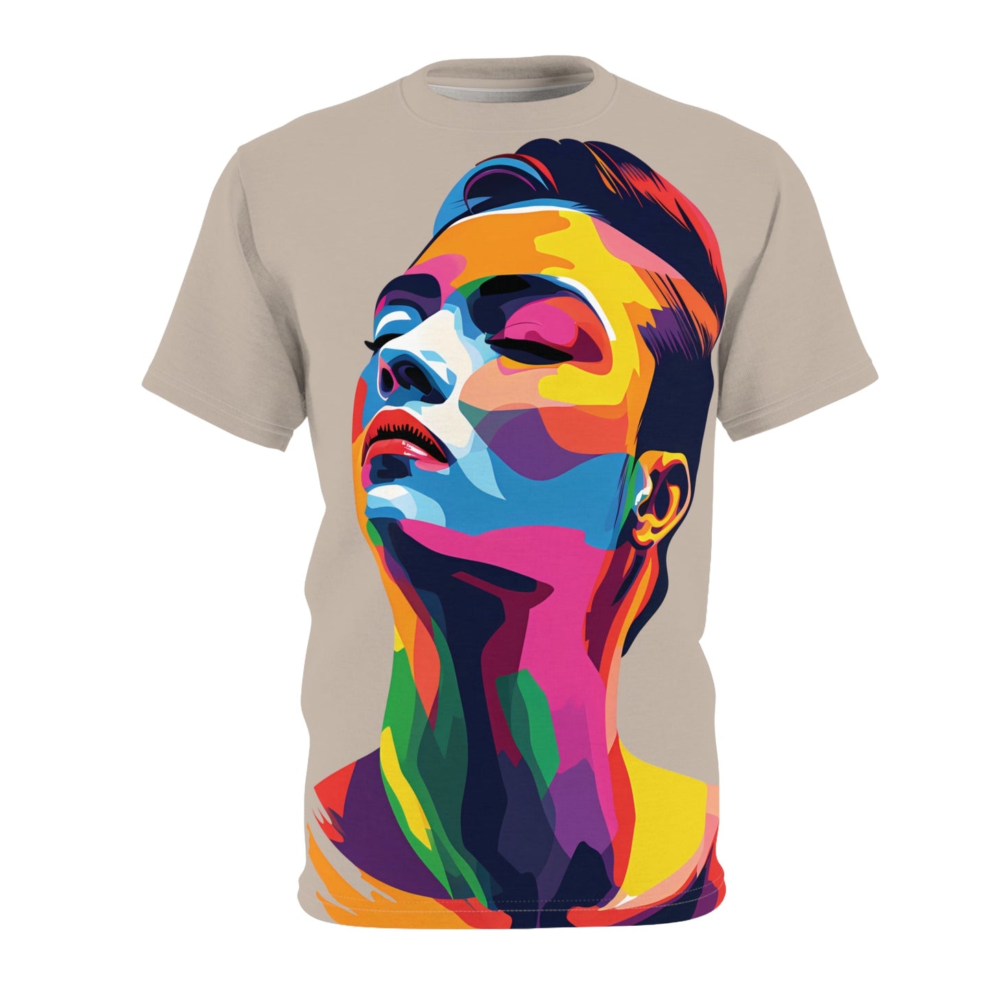 Colorful LGBTQ Girl - Unisex T-shirt - All Over Prints - The Lucky Wombat