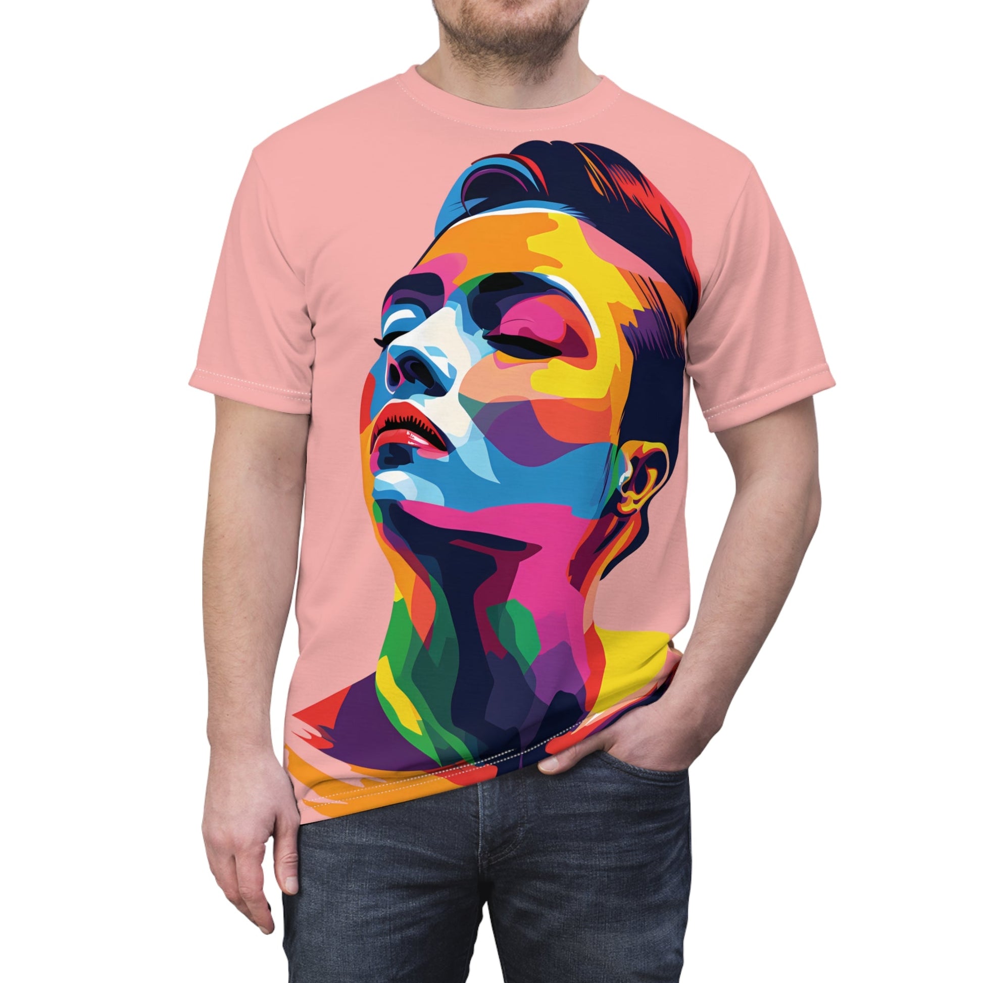 Colorful LGBTQ Girl - Unisex T-shirt - All Over Prints - The Lucky Wombat