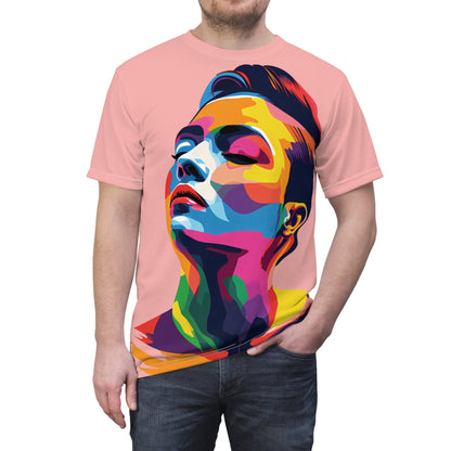 Colorful LGBTQ Girl - Unisex T-shirt - All Over Prints - The Lucky Wombat
