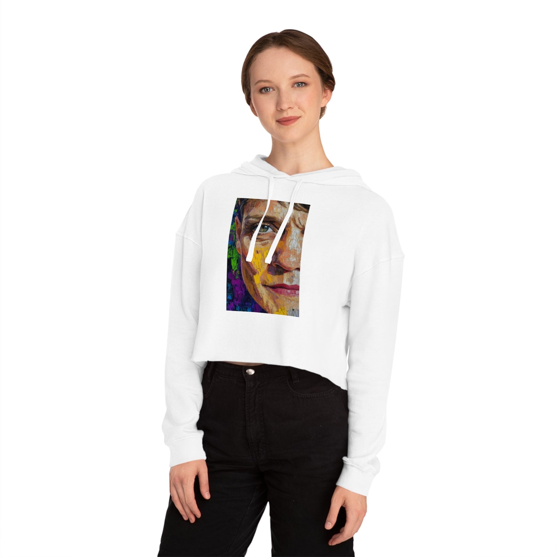 Cropped Hoodie - Bishop Mariann Budde LGBTQ+ Ally Design - Hoodie - The Lucky Wombat