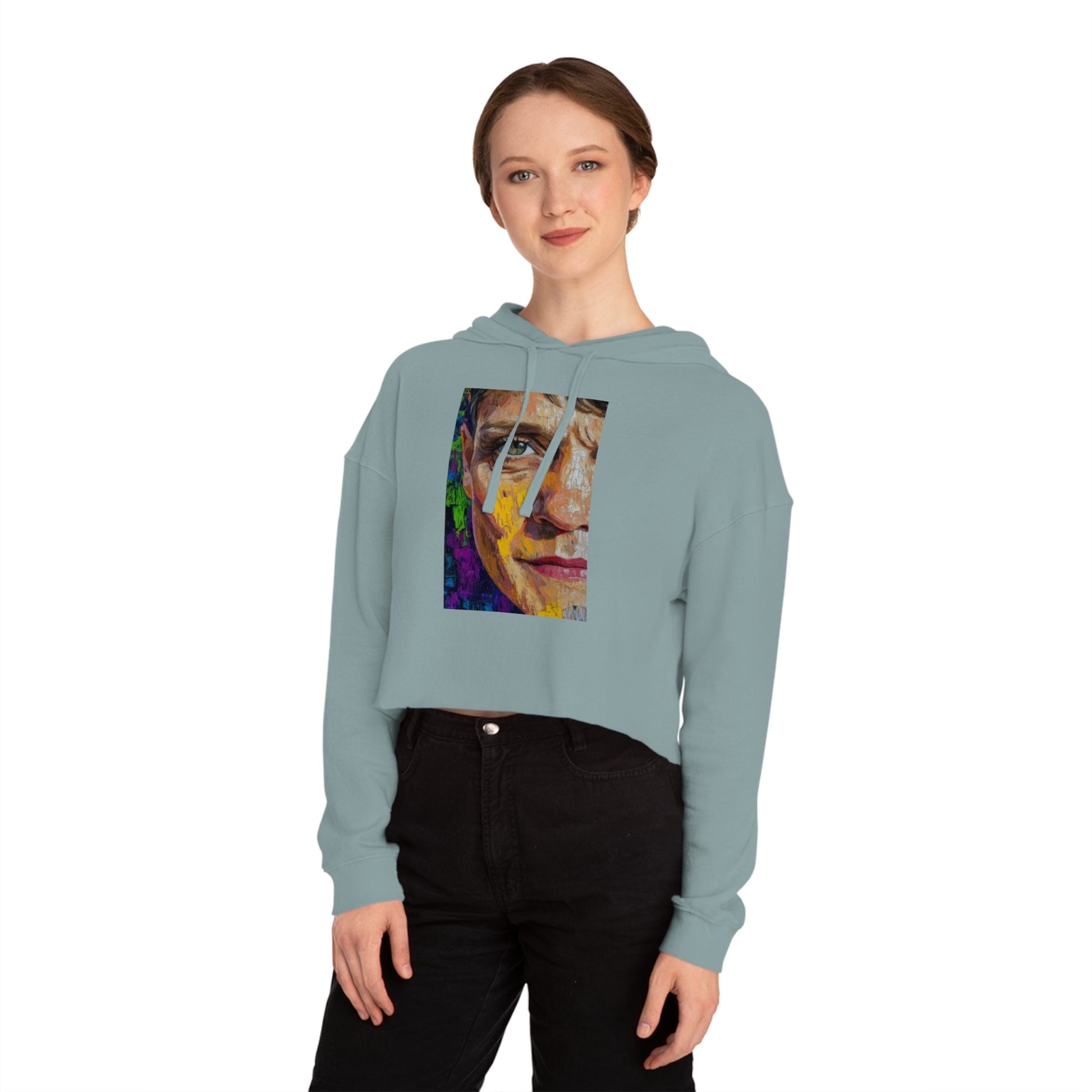 Cropped Hoodie - Bishop Mariann Budde LGBTQ+ Ally Design - Hoodie - The Lucky Wombat